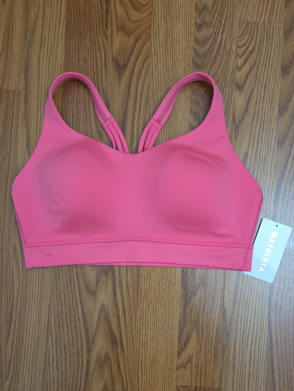 Athleta Perfect Form Sports Bra D-DD Cerise/ M